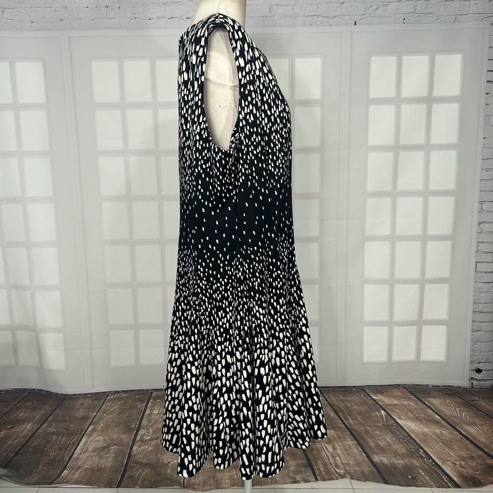 Eliza J Black and White Print Sheath Dress Size 18W - Picture 6 of 9